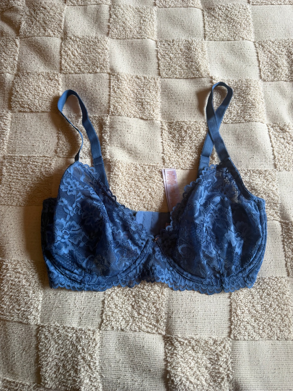 Savage X Fenty Blue Lace Underwire Bra